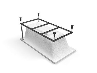 Ванна акриловая CERSANIT LORENA 63321 150х70см встраиваемая