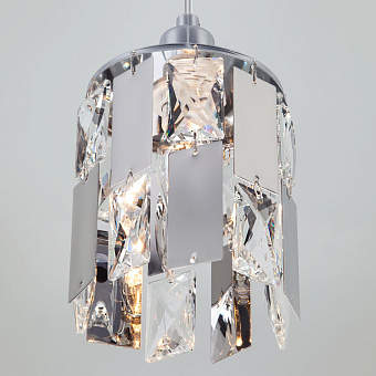 Светильник подвесной Eurosvet Scoppio 50101/1 хром 60Вт E14