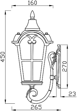 Бра Maytoni Albion O413WL-01BZ1 60Вт E27