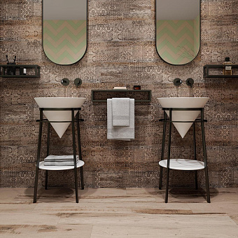 Матовый керамогранит KERAMA MARAZZI Про Вуд DL550000R бежевый светлый обрезной 30х179см 2,148кв.м.