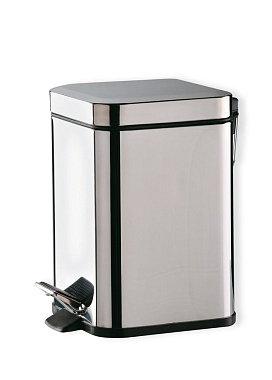 Мусорное ведро Stil Haus 803.3LQUADRO(55) полированная сталь 3л