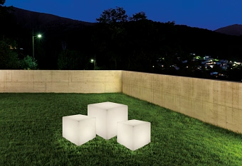 Светильник ландшафтный Nowodvorski Cumulus Cube 8966 60Вт IP44 E27 белый