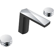 Смеситель для раковины Boheme Venturo 150-BCR-DIAMOND хром/чёрный
