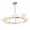 Люстра подвесная CRYSTAL LUX AGATA AGATA SP24 V2 GOLD/TRANSPARENTE 120Вт 24 лампочек G9