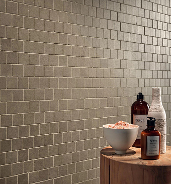 Керамическая мозаика Atlas Concord Италия Boost Natural A7CF Kaolin Mosaico Tumbled 31х31см 0,384кв.м.