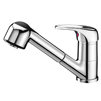 Смеситель для кухни WASSERKRAFT Oder 6365 выдвижной излив хром