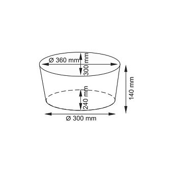 Корзина для белья WASSERKRAFT ROSSEL WB-280-S плетёная 11,3л
