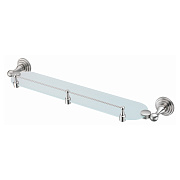 Полка в ванную овальная WASSERKRAFT Ammer K-7000 K-7044 1-ярусная 12х61см хром
