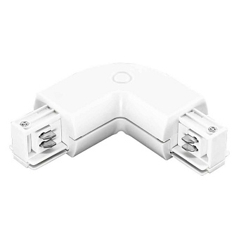 Коннектор Lightstar 504126 белый для трёхфазного трека