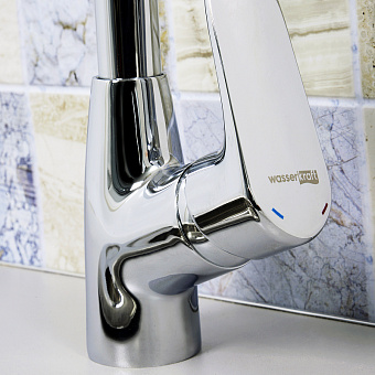 Смеситель для кухни WASSERKRAFT Vils 5607 поворотный излив хром