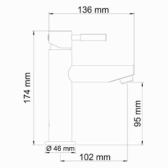 Смеситель для раковины WASSERKRAFT Main 4104 хром