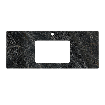 Столешница KERAMA MARAZZI Plaza Classic PL3.VT93.120 Керамогранит 120х48см Риальто тёмный серый лаппатированный