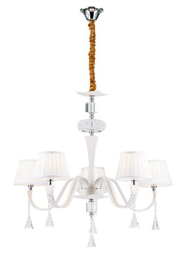 Люстра подвесная Lucia Tucci PELLE BIANCA 119.5 300Вт 5 лампочек E14