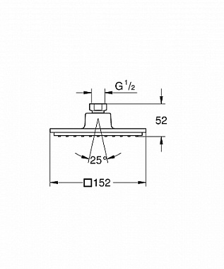 Верхний душ GROHE Euphoria Cube 150 27705000 хром