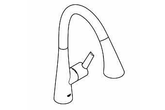 Смеситель для кухни GROHE Zedra Touch 30219002 высокий излив хром