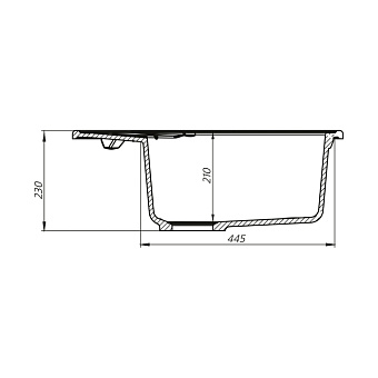Мойка кухонная IDDIS Kitchen G K09S621i87 50х62см сафари