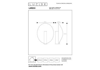 Бра Lucide LAREDO 27818/09/30 9Вт LED
