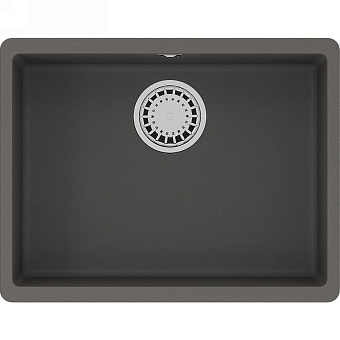 Мойка кухонная LEMARK SINARA 540-U 9910077 42х54см серый шелк