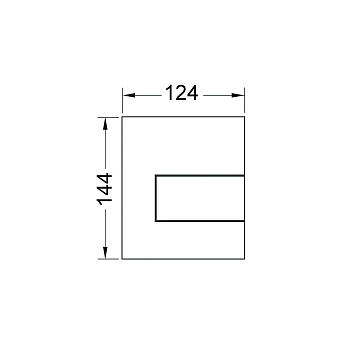 Кнопка для инсталляции Tece TECEsquare 9242812 белый