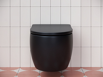 Унитаз подвесной Ceramica Nova Play CN3001MB безободковый с микролифтом