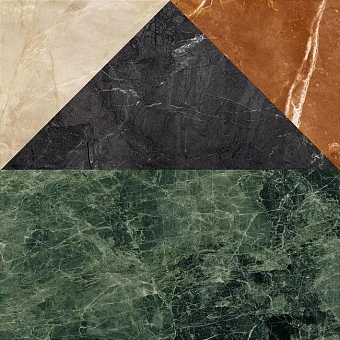 Матовый керамогранит ABK Play PF60005897 Marble Black 20х20см 1,04кв.м.
