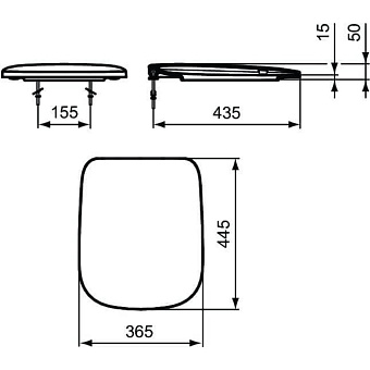 Сиденье для унитаза IDEAL STANDARD T318101 с микролифтом