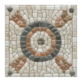 Вставка KERAMA MARAZZI Стемма OS\A88\1146H коричневый/белый 9,9х9,9см 0,294кв.м.