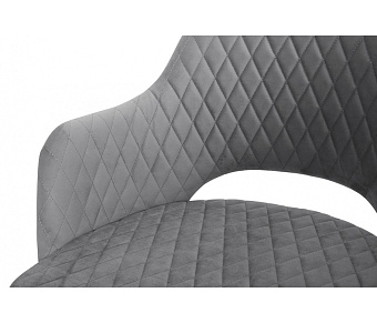 Кухонный стул AERO 54х54х80см велюр/сталь Dark Grey