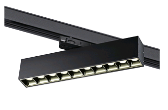Трековый светильник Novotech ITER 358861 16Вт LED чёрный для трёхфазного трека