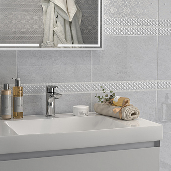 Матовый керамогранит KERAMA MARAZZI Мотиво SG173700N серый светлый матовый 40,2х40,2см 1,62кв.м.
