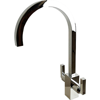 Смеситель для кухни Paini Cucina 64CR490Q12QKM поворотный излив хром
