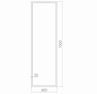 Зеркало Azario Моника ФР-00001406 150х45см с подсветкой