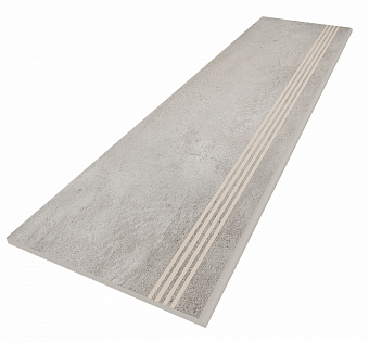 Плитка для ступеней ESTIMA Traffic Steptrade/TF01_NS/30x120x10 серый 120х30см 0,36кв.м. матовая