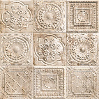 Настенная плитка MAINZU Tin-Tile PT02872 Rusty Cream 20х20см 1кв.м. матовая