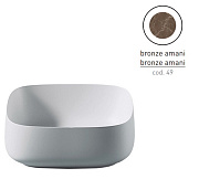 Раковина накладная ArtCeram Cognac COL007 49 00 46х41см
