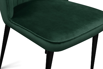 Кухонный стул AERO 50х63х82см велюр/сталь Dark Green