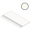 Плитка для ступеней Atlas Concord Италия Marvel Shine A435 Calacatta Delicato Gradino Lapp 37,5х75см 0,281кв.м. лаппатированная