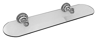 Полка в ванную овальная FIXSEN Bogema FX-78503 1-ярусная 15х52см белый/хром