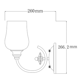 Бра MW-light Палермо 386027801 40Вт E27