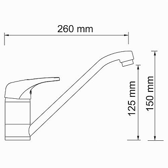 Смеситель для кухни WASSERKRAFT Oder 6307 поворотный излив хром