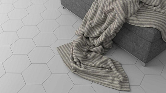 Матовый керамогранит WOW Floor Tiles 113838 Hexa R Ash Grey Matt 20х23см 0,35кв.м.