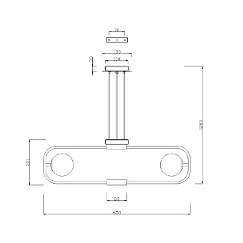 Светильник подвесной Maytoni Avola MOD431-PL-06-WS 40Вт G9