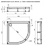 Душевой поддон AQUANET GL180 265563 100х100см