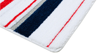 Коврик для ванной FIXSEN Tomy FX-5010R 45х65см Белый/красный