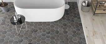 Матовый керамогранит WOW Cottage 114705 Hexa Graphite 14х16см 0,435кв.м.