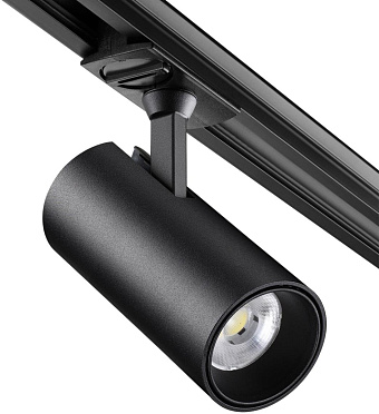 Трековый светильник Novotech SELENE 359157 24Вт LED чёрный для однофазного трека