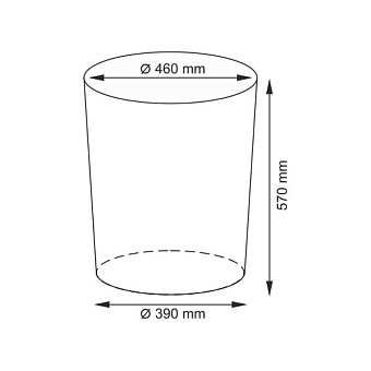 Корзина для белья WASSERKRAFT LEINE WB-350-L плетёная 52л