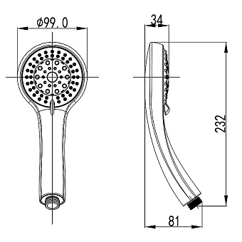 Ручной душ LEMARK LM8021C хром