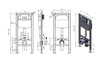 Инсталляция для подвесного унитаза D&K DI8050127