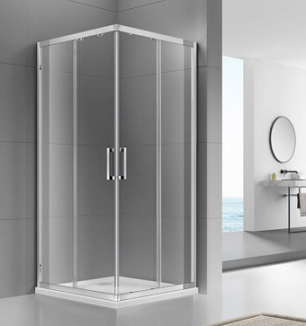 Угловое ограждение Azario ATLANTA AZ-AB4F 900 195х90см стекло прозрачное